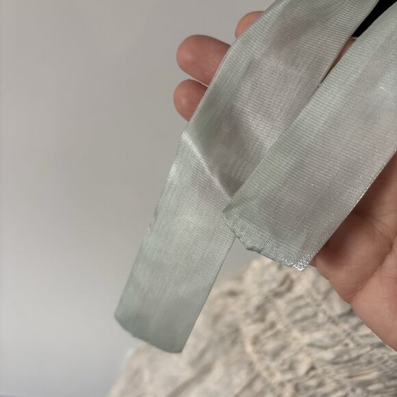 En Saison Milkmaid Cottagecore Toile Romantic Midi Dress Size XS Smocked Bow Tie - Picture 6 of 16